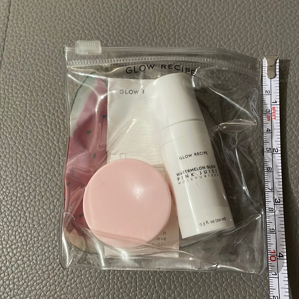 Glow Recipe Watermelon Glow Sleeping Mask & Pink Juice Moisturizer mini set.